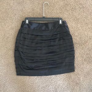 Black Express ruched skirt